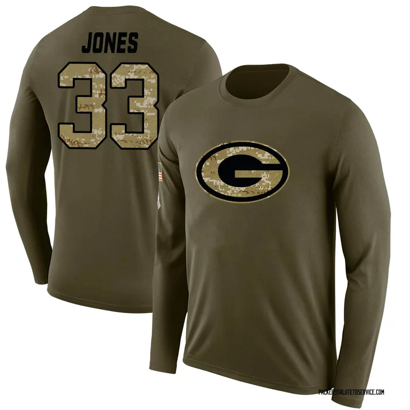 Women's Aaron Jones Legend Salute to Service Scoop Neck T-Shirt - Olive -  Tshirtsedge