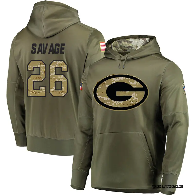 Tshirtsedge Darnell Savage Legend Salute to Service T-Shirt - Olive