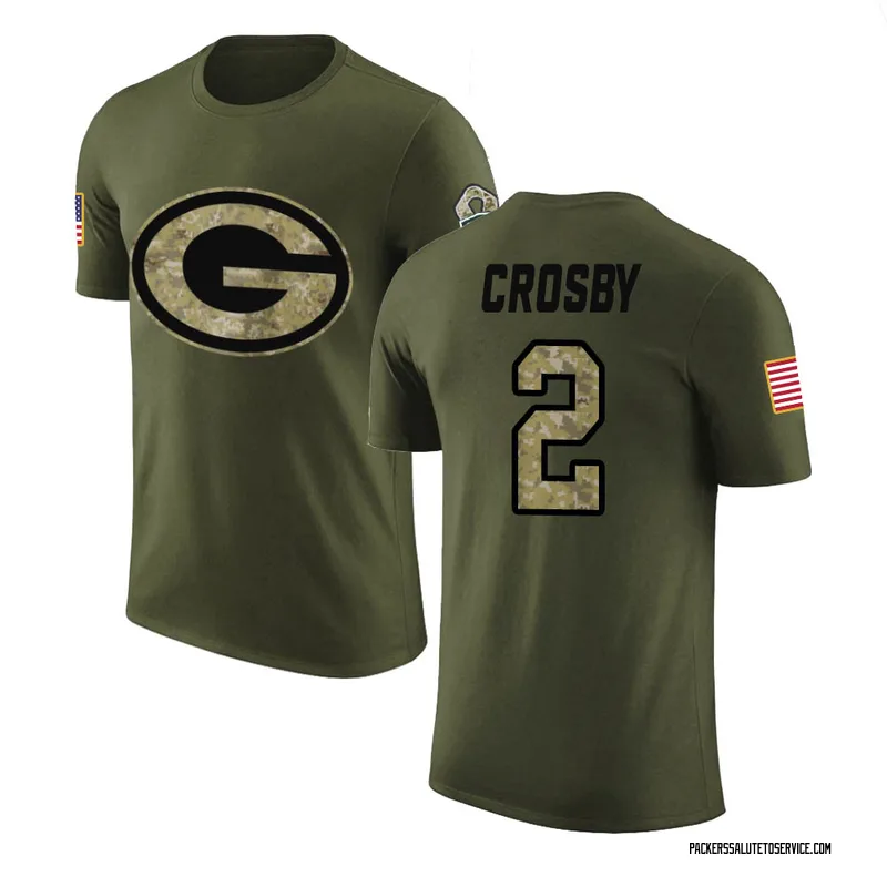 Mason Crosby Jersey Green Bay Packers Olive/Camo Salute to Service