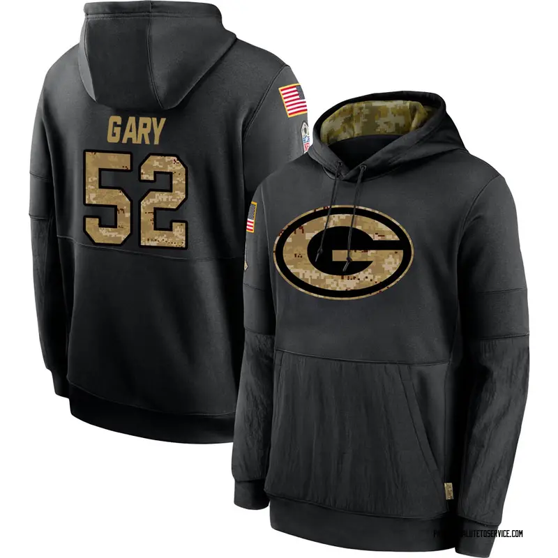 Rashan Gary Green Bay Packers Youth Legend Olive Salute to Service T-Shirt